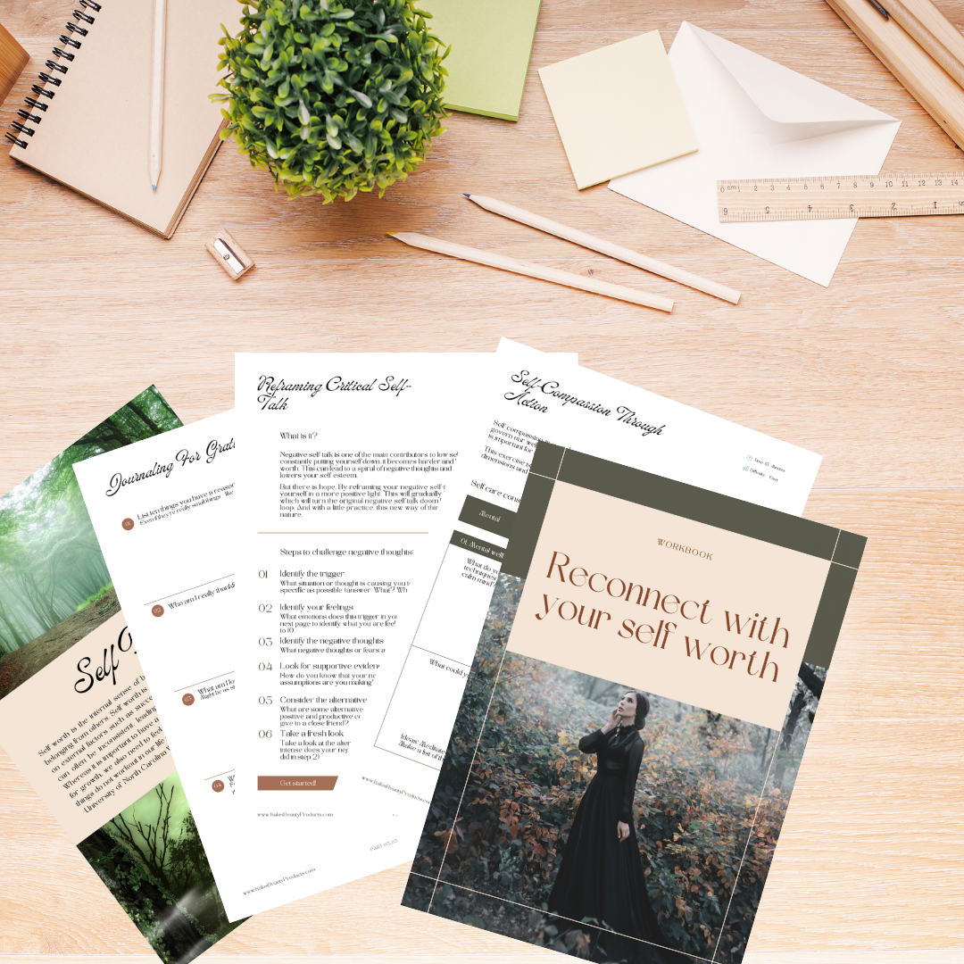 🌿 Rooted Radiance: A Self-Worth Ritual Workbook – The Radiance Healer